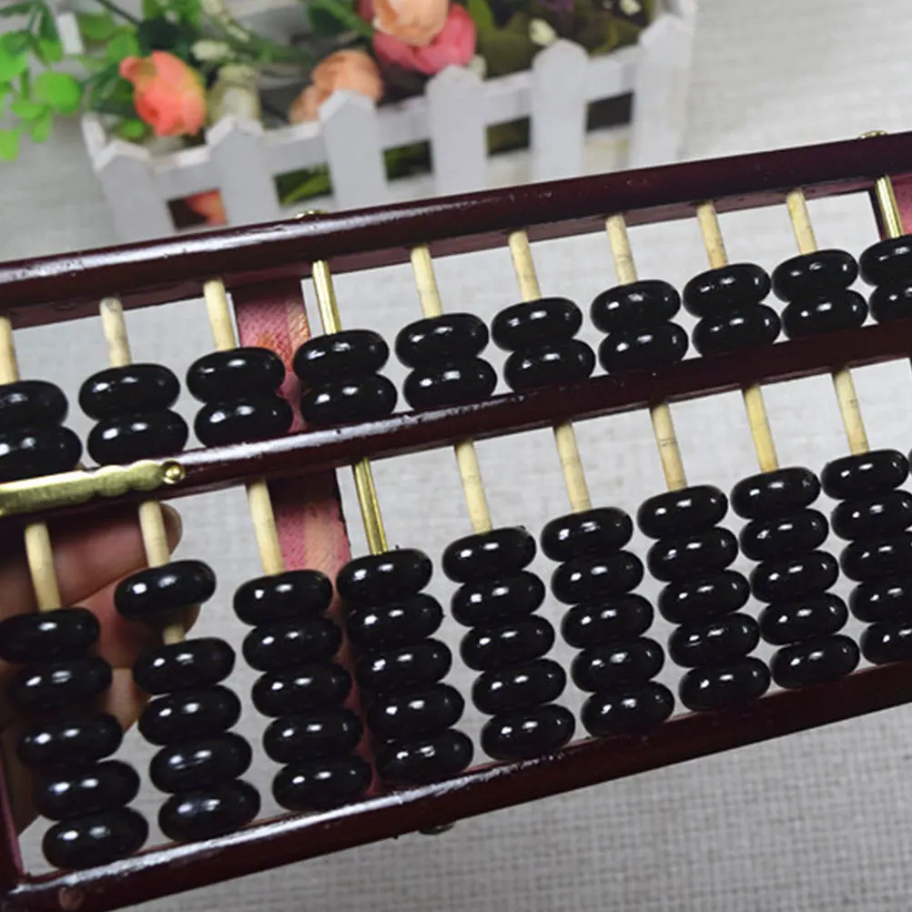 13 عمود خشبي المعداد أداة حسابية عتيقة للأطفال الطلاب تعلم الرياضيات المعداد التعليمي للبالغين اللوازم المدرسية #3