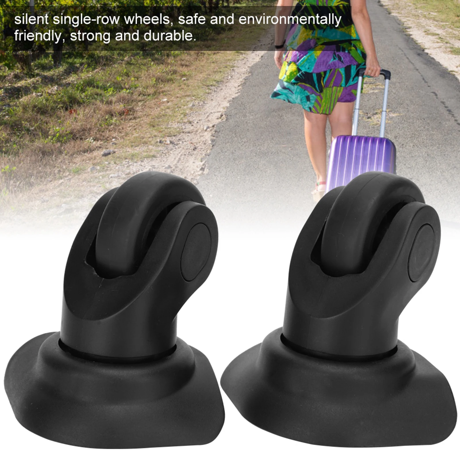 Draw‑bar Box Wheel Outdoor Mute Single Row  Wheel Suitcase Draw‑bar Box Luggage Cases Accessory Luggage Cases Wheel
