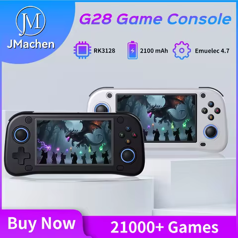 G28 Retro Handheld Game Console with 21000+Retro/3D Games&amp;26 Emulators for PSP/PS1/N64/NES/SS/NDS RK3128 Chip Emuelec 4.7 System