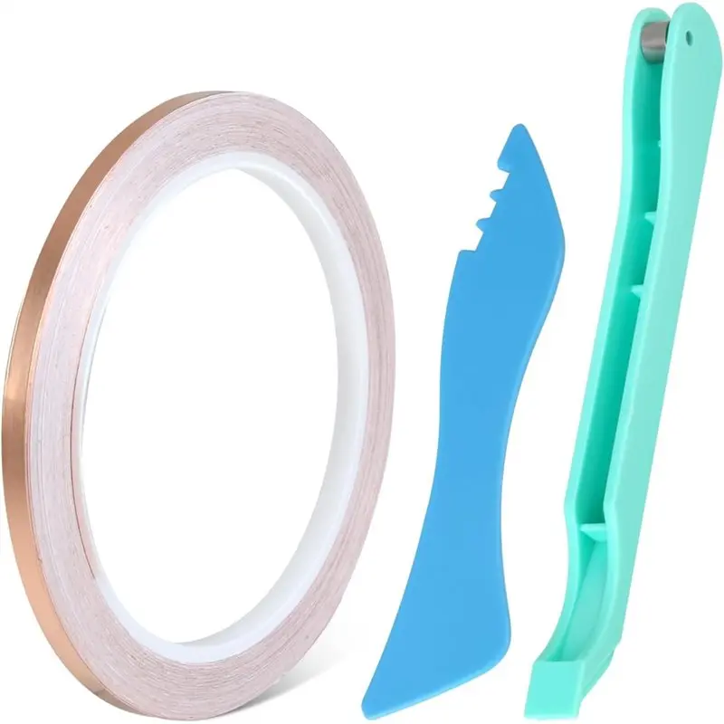 

ABMH-ручной инструмент для витражей, ручной фольги из медной фольги, 3 шт., настольный фойлер 7/32 дюйма с полировальным полировщиком