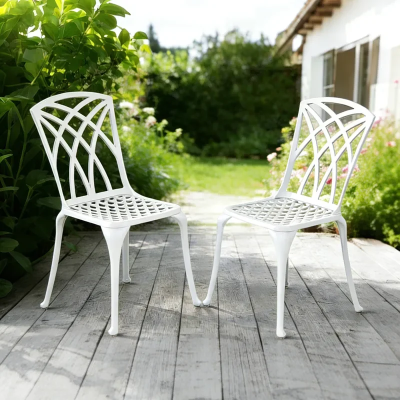 for Aluminum Alloy Balcony Chair Waterproof Sunscreen Non Rusting Cast Aluminum Small Tea Table Combination Courtyard Terrace