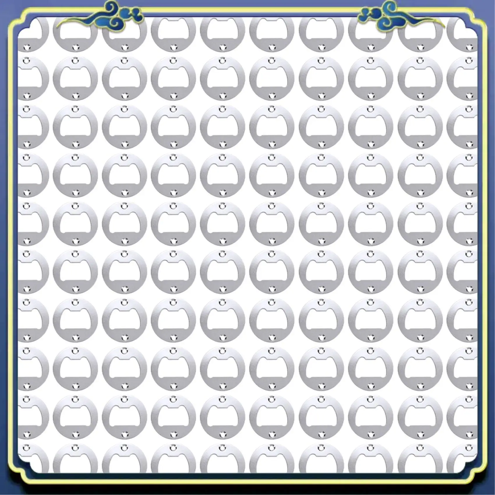 

A56P-100X Деталь открывалки для бутылок с потайными отверстиями Круглые металлические прочные полированные детали вставки открывалки для бутылок