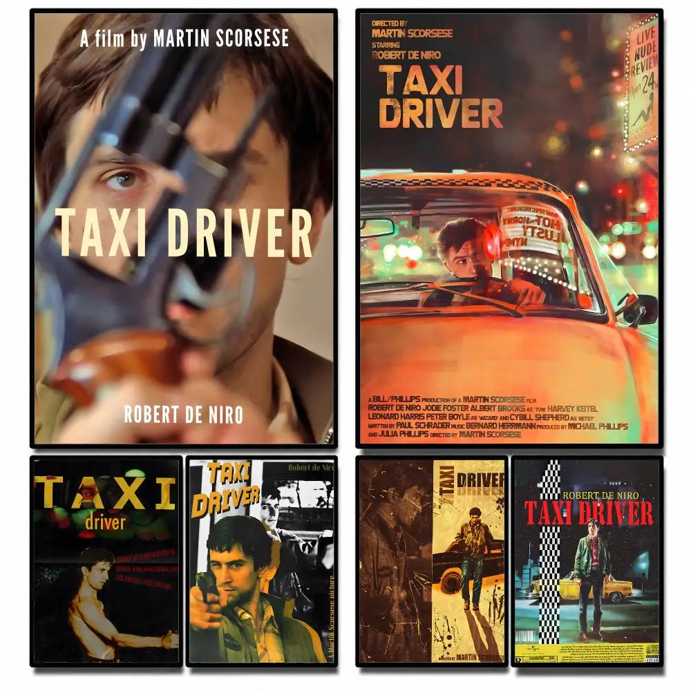 Movie Taxi Driver Poster High-definition  stickers, suitable for bedroom, living room, home decoration