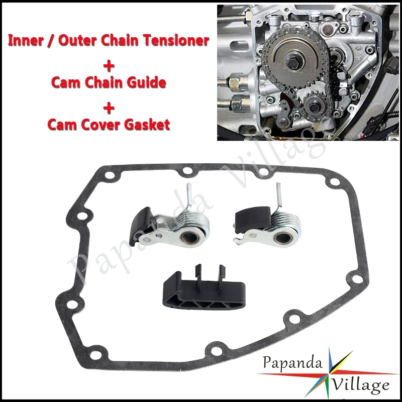 

For Harley Dyna Softail Touring Electra Glide Classic Road King Twin Cam Accessories Motorcycle Tensioner Complete Kit 1999-2006