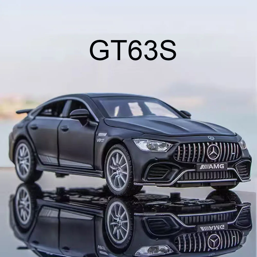 

1:32 Alloy Benz AMG GT63S Автомобили Миниатюрные модели игрушек 4-дверные открытые отступительные спортивные машины Легкая музыкальная коллекция подарки для мальчиков