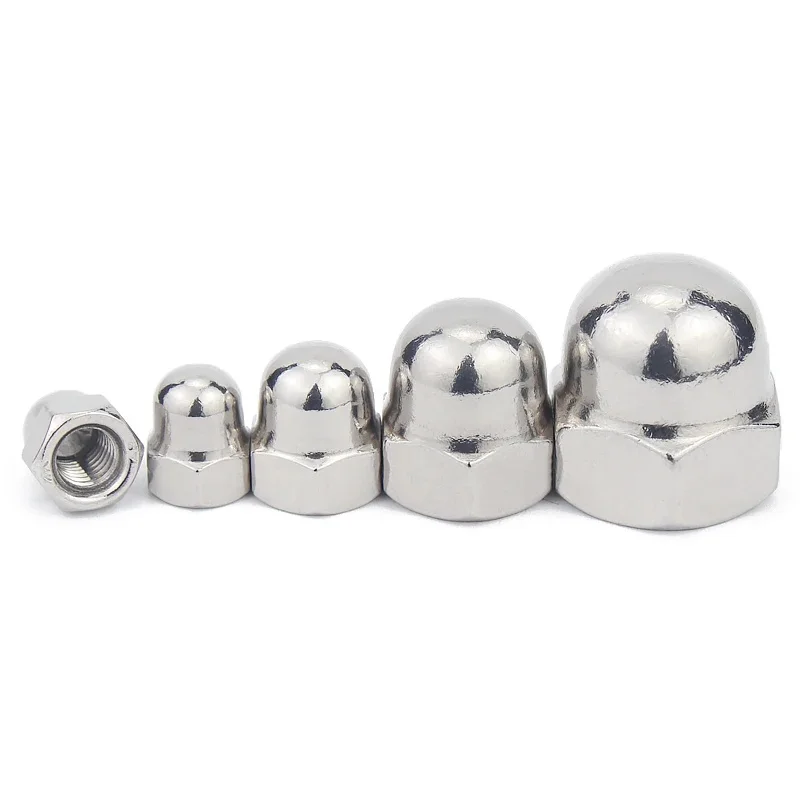DIN1587 304 Stainless Steel Acorn Cap Nut, Hex Domed Nut for Mining & Industrial Fastening