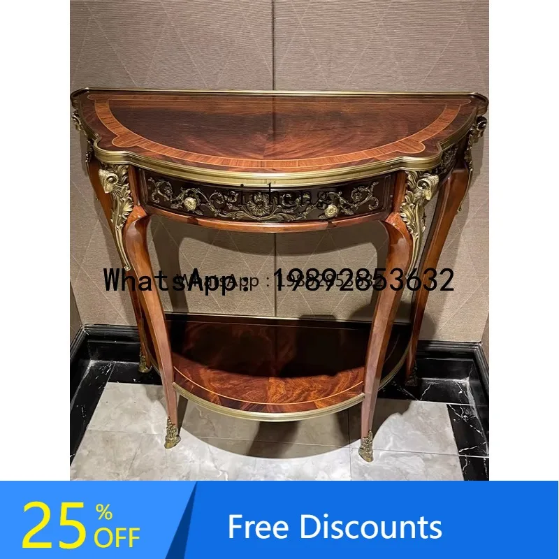 

X1 Solid Wood Entrance Table European Style Entrance Cabinet British Style Decorative Storage Cabinet living room decoration