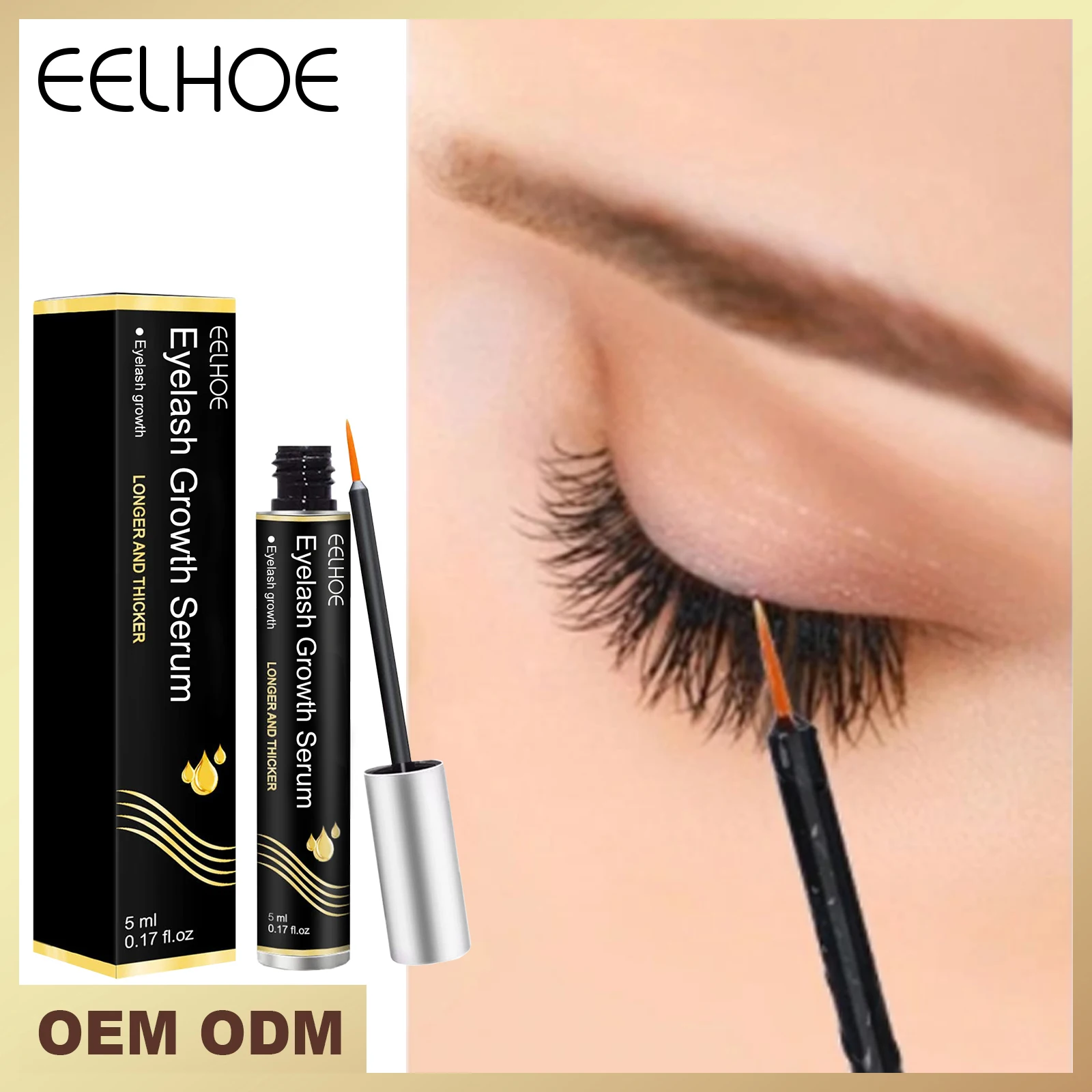 

Eelhoe Eyelash Serum Seamless And Slim Mascara Natural Beautiful Mascara Moisturizing Mascara Black And Curly Eyebrow Curling