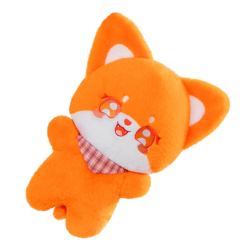 1pc 40cm kawaii raposa peluche boneca animal de pelúcia adorável raposa com cachecol pelúcia brinquedos macios travesseiro para crianças meninos presente de natal