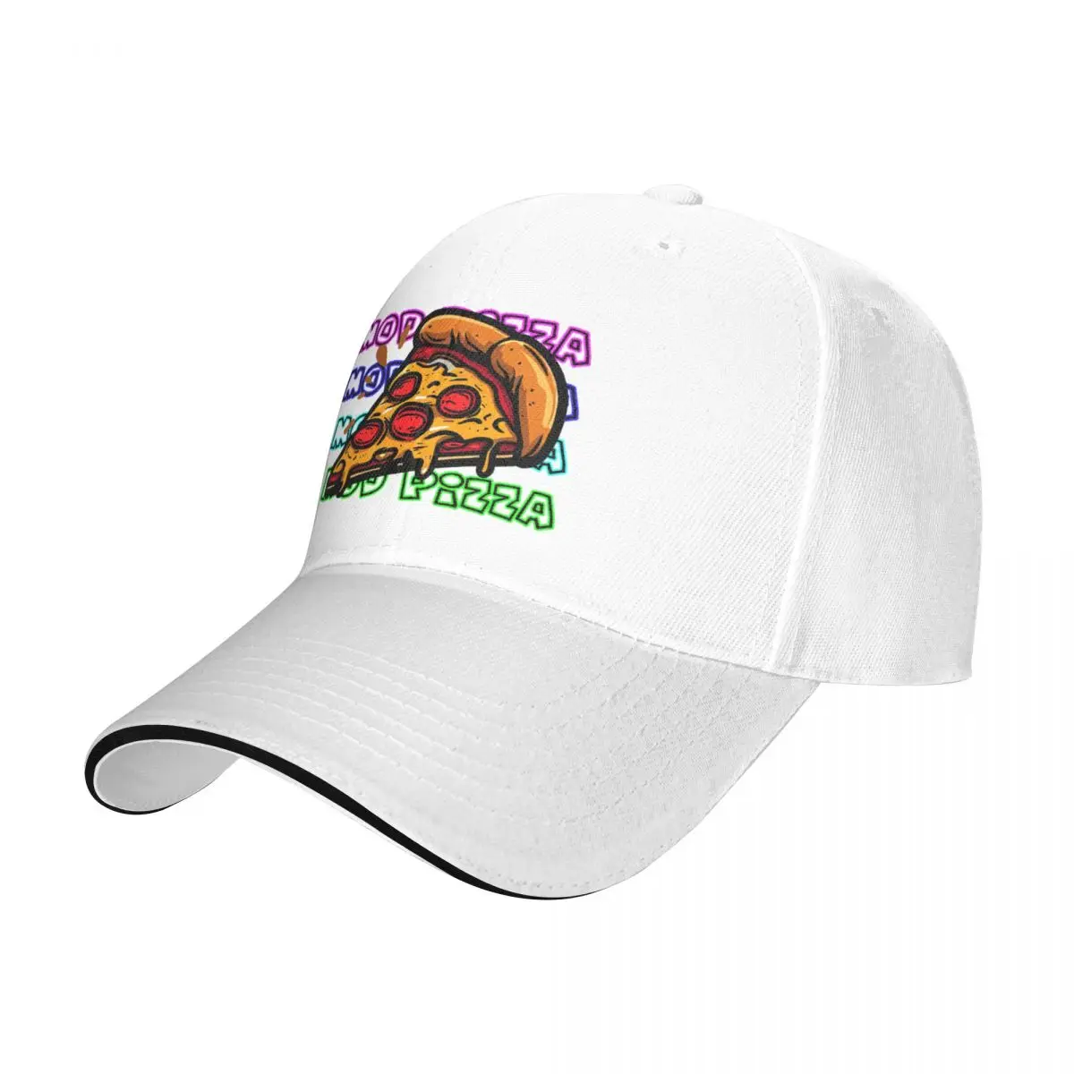 Slice of pizza with the text MOD Pizza Baseball Cap Cosplay Fluffy Hat Fishing cap Luxury Brand For Women 2024 Men's