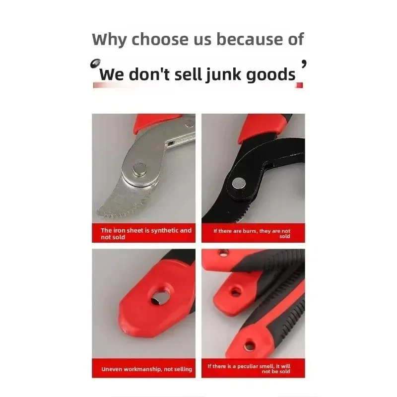 Jeu de clés universelles multifonctions auto-ajustables, 2 pièces, nouveau pour la réparation et l'entretien ménager des tuyaux à poignée rapide