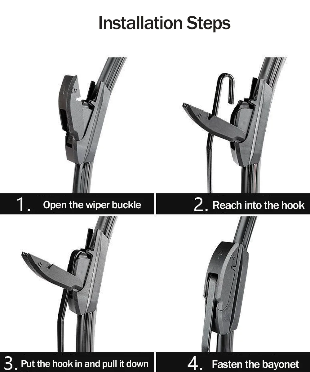 Car Windscreen Wipers for Fiat Tipo Egea Dodge Neon 2016~2023 Six Layers Rubber Blade Front Rear Windshield Brushes Accessories - view 6