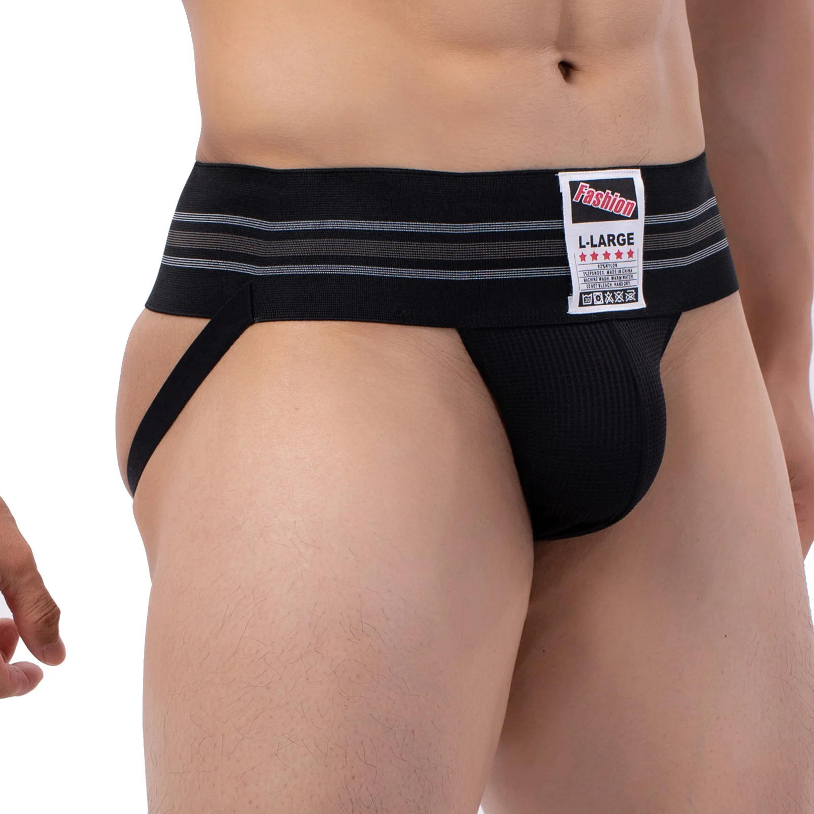 Sexy Underwear Men Thong Jockstrap Lingerie G String Man Penis Pouch cueca homem Underpants Wide Waistband Panties