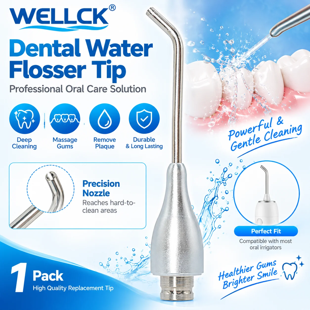 Dental Oral Hygiene Autoclavable Replacement Spray Nozzle Tips Dental Air Polisher Tooth Prophy Jet Air Flow Teeth Whitening