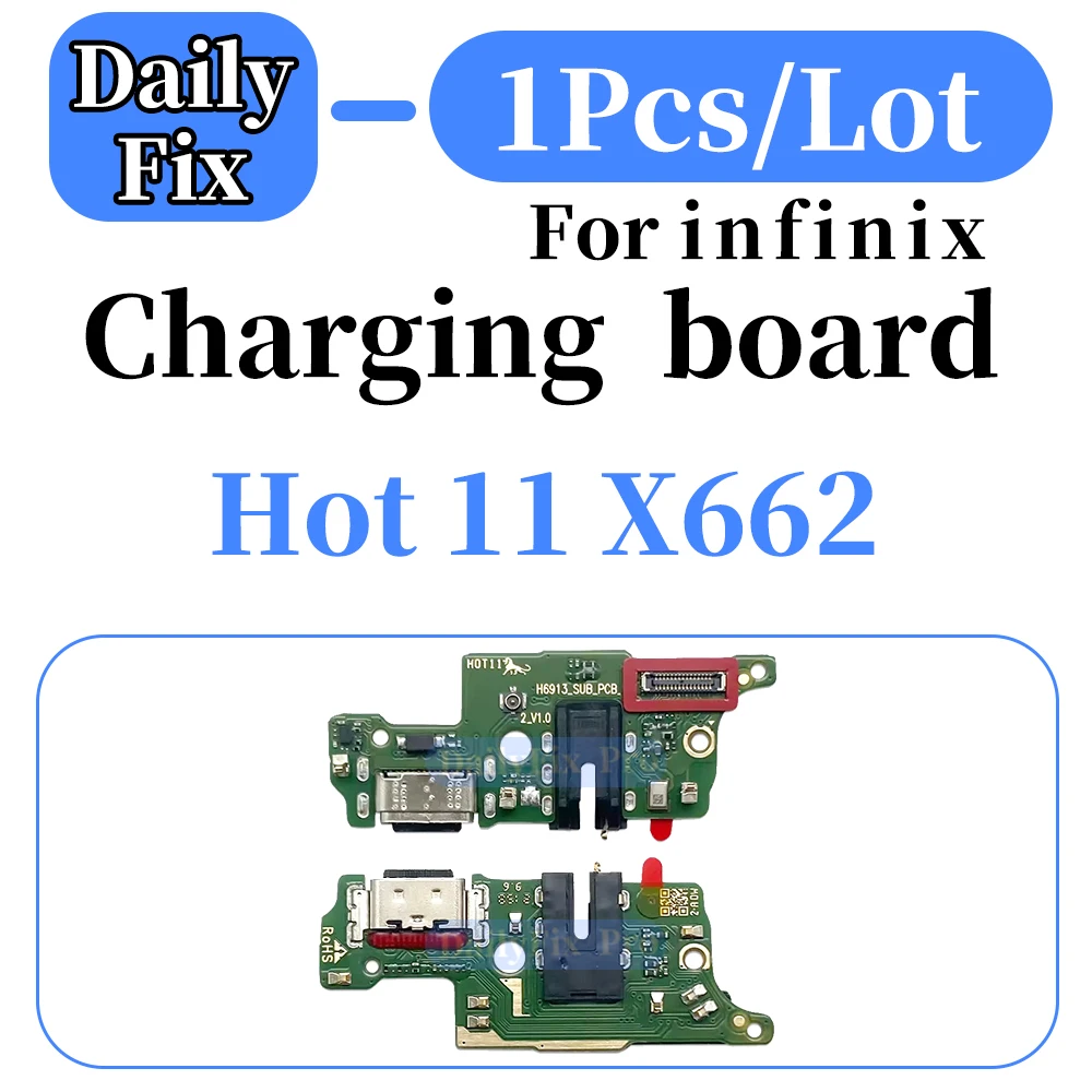 Suitable for Infinix Hot 11 X662 Phone Bottom Charging Small Board USB Port Replacement Repair