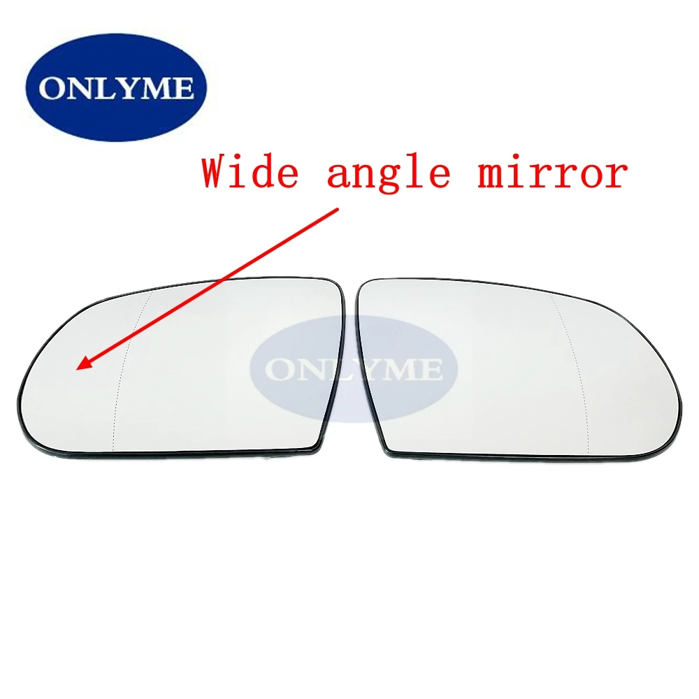 Car Heated Convex Wide Angle Wing Mirror Glass For Jeep Compass 2017 2018 2019 2020 2021 2022 2023 CHEROKEE KL ( 2013-2019 )