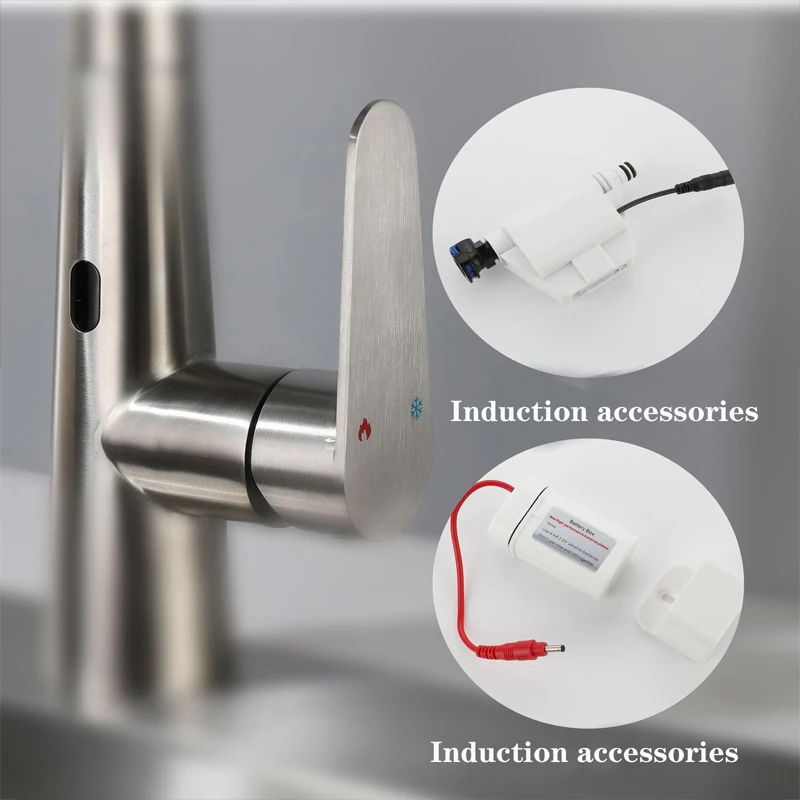 Faucet Kitche Home And Kitchen Intelligent Faucet Infrared Sensing WaterTap Hot Cold Steam Deck Smart Kitchen Faucet Gourmet