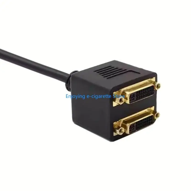 DVI 24+5 Y Splitter Adapter Male To Female For Double Monitor Setups With 1080P High Clear Video Output for Homes, Y4QF