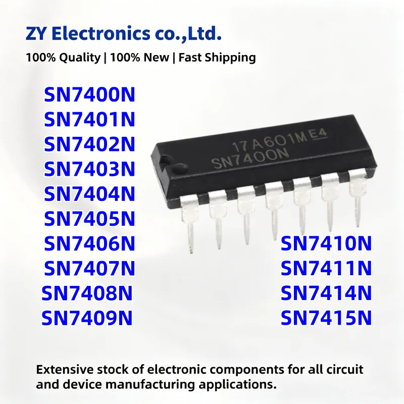 NEW 10PCS SN7400N SN7401N SN7402N SN7403N SN7404N SN7405N SN7406N SN7407N SN7408N  SN7409N  SN7410N  SN7411N SN7414N SN7415N DIP
