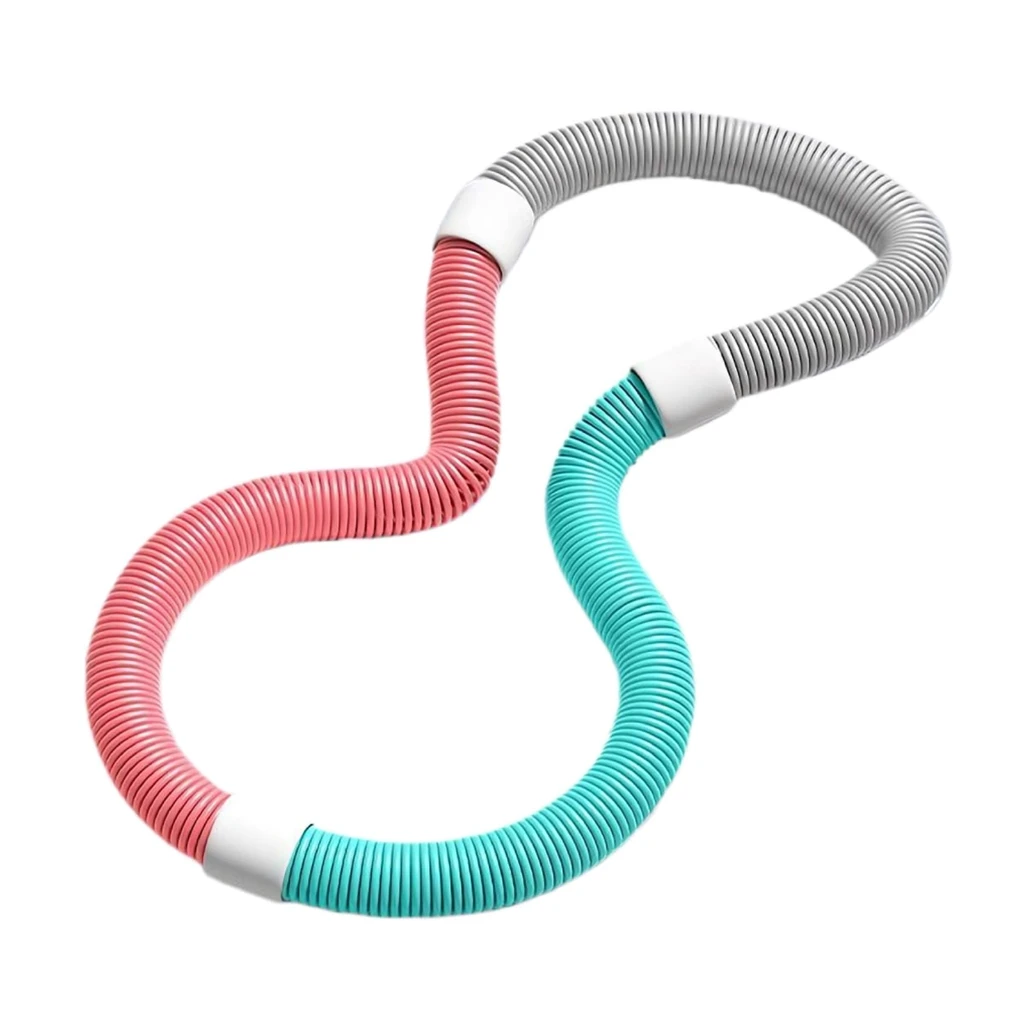 

Weighted Soft Spring Hoop Foldable Fitness Hoop Exercise Hoop Slimming Exercise Equipment for Home and Travel