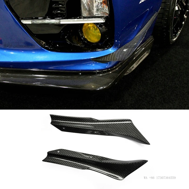 HOT 14-17 For Impreza WRX VAB VAF STI USDM APR Carbon Fiber Front Bumper Canard (Pre-facelifted) UV Protected 3M Sticker Tape