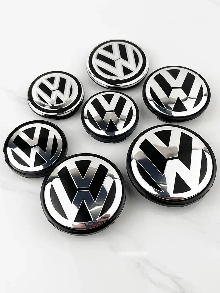 GGGHH 4 szt. 55MM 56MM 65MM 70MM 76MM Dekielki na felgi samochodowe GTI do VW Jetta Golf Passat, stylizacja 3B7601171 1J0601171 — 2