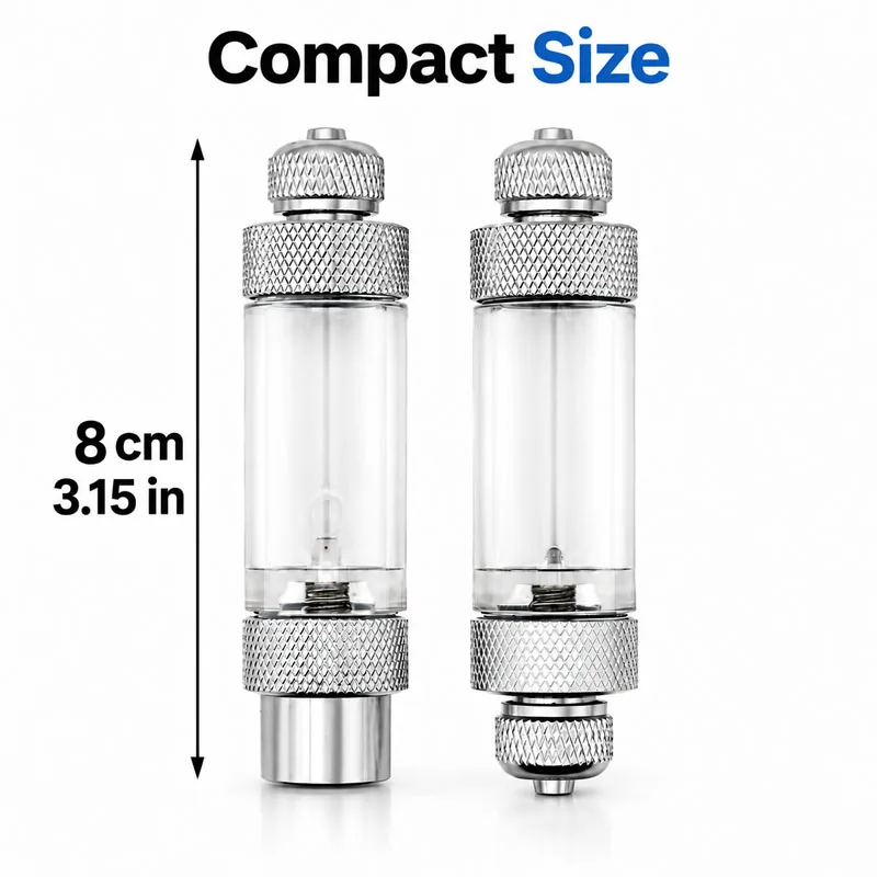 Aquarium CO2 Bubble Counter Double Head Check Valve Fish Tank CO2 Regulator Diffuser CO2 System Kit Reactor Air Pump Accessories