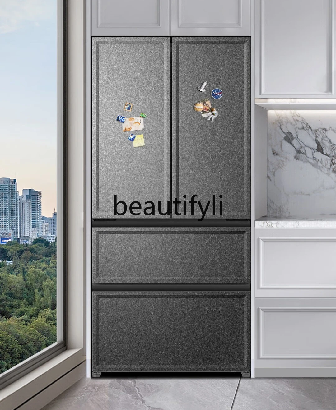 

Refrigerator, zero embedded four-door household full-space preservation, ultra-clean system