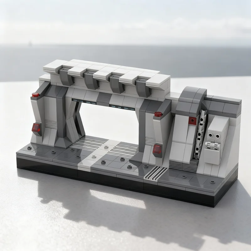 

344 детали MOC: Конструктор-модель корабля «Люкредал» (Lucrehulk) — Архитектурный набор для самостоятельной сборки, креативный подарок на Рождество