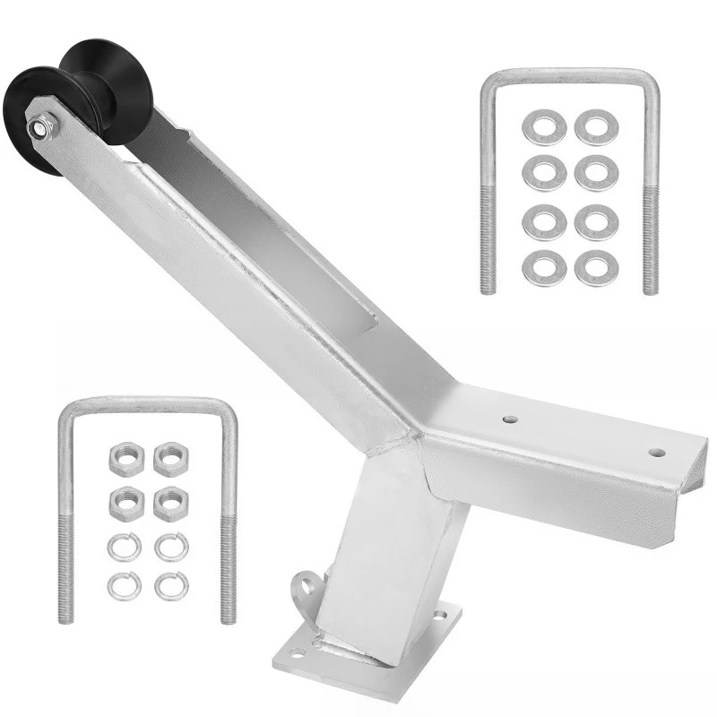 

Boat Trailer Winch Column with Trailer Roller Boat Trailer Tongue, Height Adjustable Boat Winch Bracket