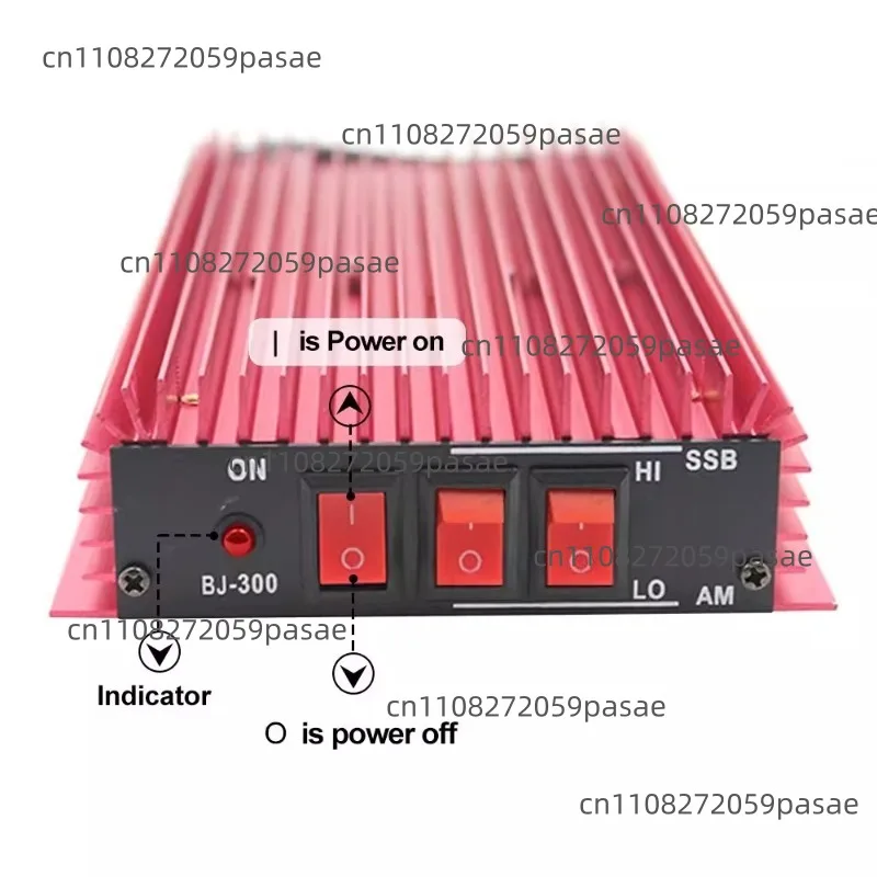 BJ-300 Mini High Power Full Mode Amplifier Switching Power Supply Unilateral Power with Wind