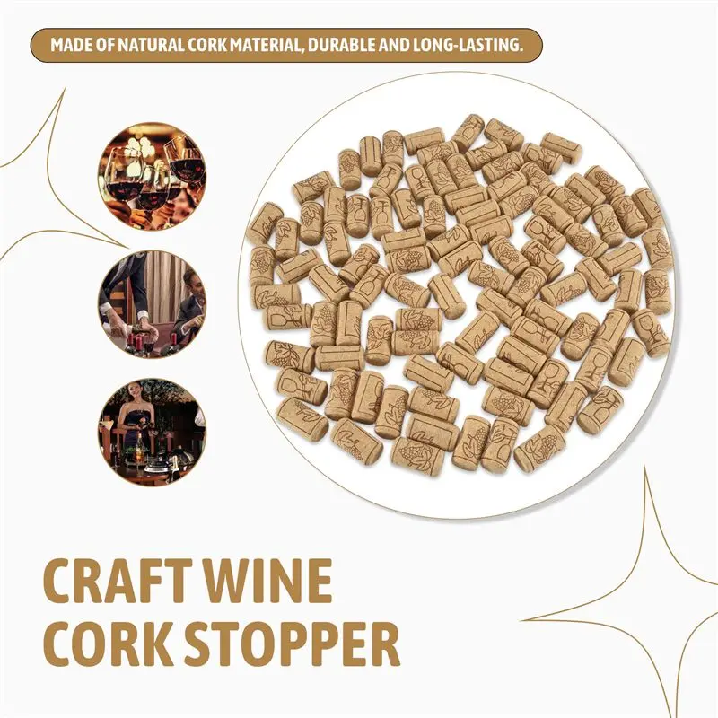 A21Q -Wine Corks, Wooden Cork Wine Bottles Cork For Natural Corks Cork For Wooden Wine Corks For DIY, Decoration And Hobbies