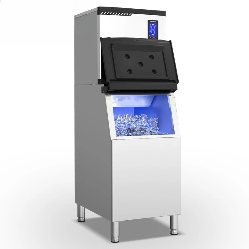 

Ice machine, commercial, milk tea shop hotel, automatic ice making, large capacity