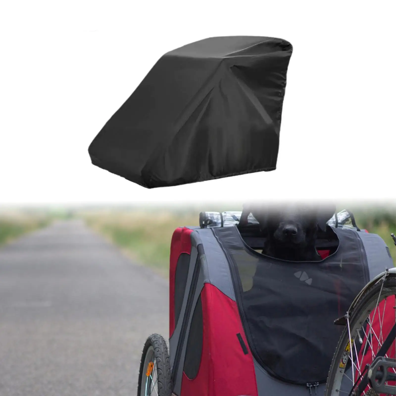 Bicycle Trailer Cover Outdoor Rainproof Bicycle Trailer Protection Cover