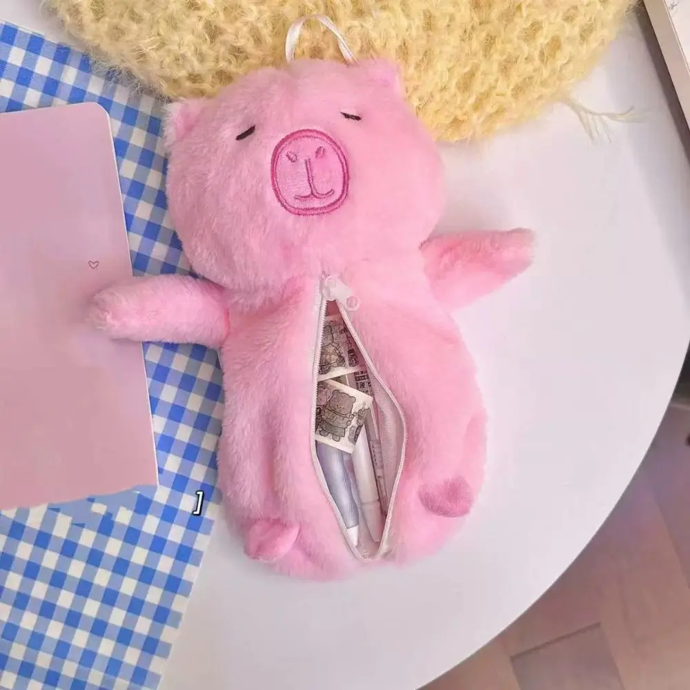 High Quality Pen Bag Large Capacity Multifunctional Pencil Case Capybara Toy Pen Box School Office