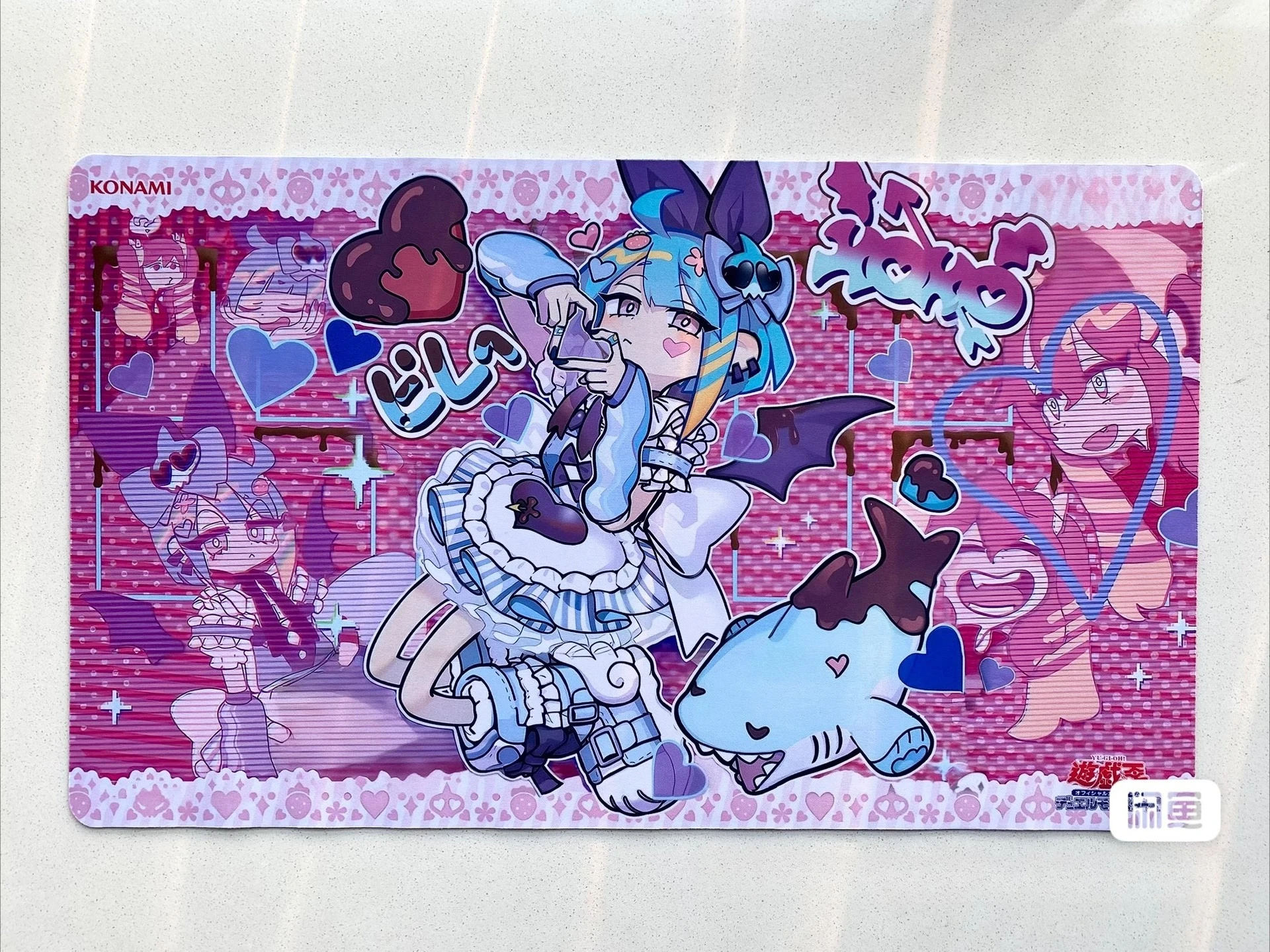 Yugioh LiveTwin Lil-la Sweet Play Mat Yu-Gi-Oh! TCG OCG Trading Card Games Mat Duel Plate Rubber Card Mat Mouse Pad