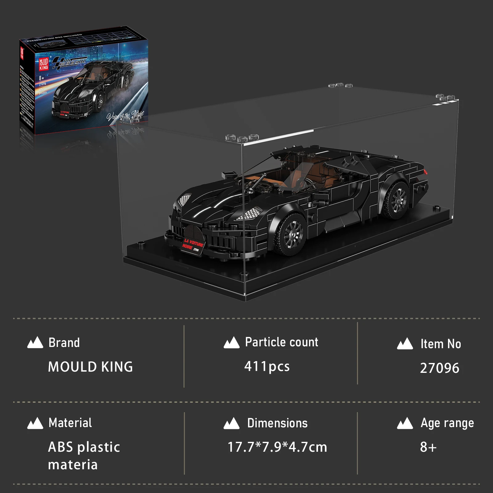 Speed Sport Racing Car Building Blocks Set Supercar MOC Model With Display Box 4Assembly DIY Toys For Kids Holiday Gift