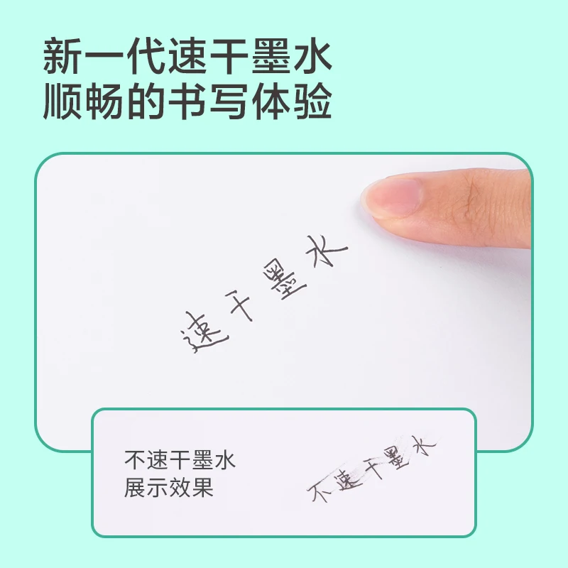 Deli 4pcs 0.5mm Black Ink Quick-drying Gel Pen School Student Supplies Office Supplies Signing Pen Office Pen Stationery