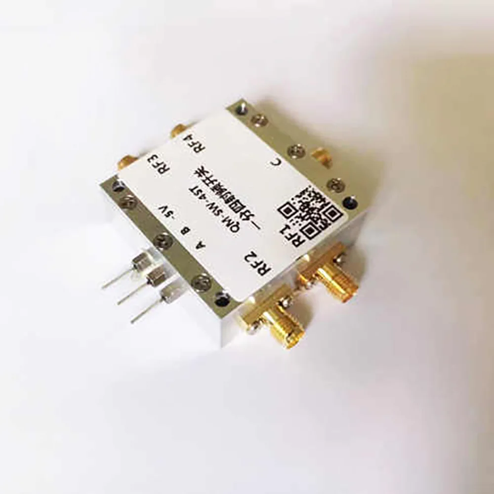 0.1-8GHz SP4T RF Switch Single Pole Four Throw RF Switch RF Signal Switcher 4-Way Electronic Switch For Communication/Test