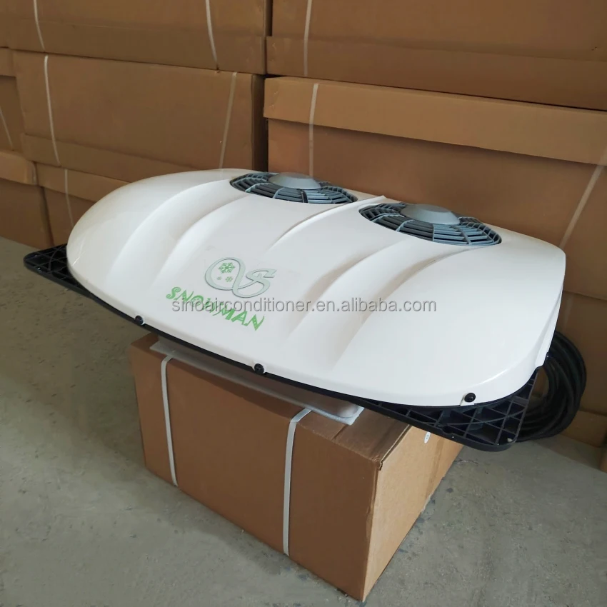 تكييف وقوف السيارات 12 فولت مبرد كهربائي سقف التيار المتناوب 24 فولت 12 فولت على السطح شاحنة الكابينة مكيف الهواء #3