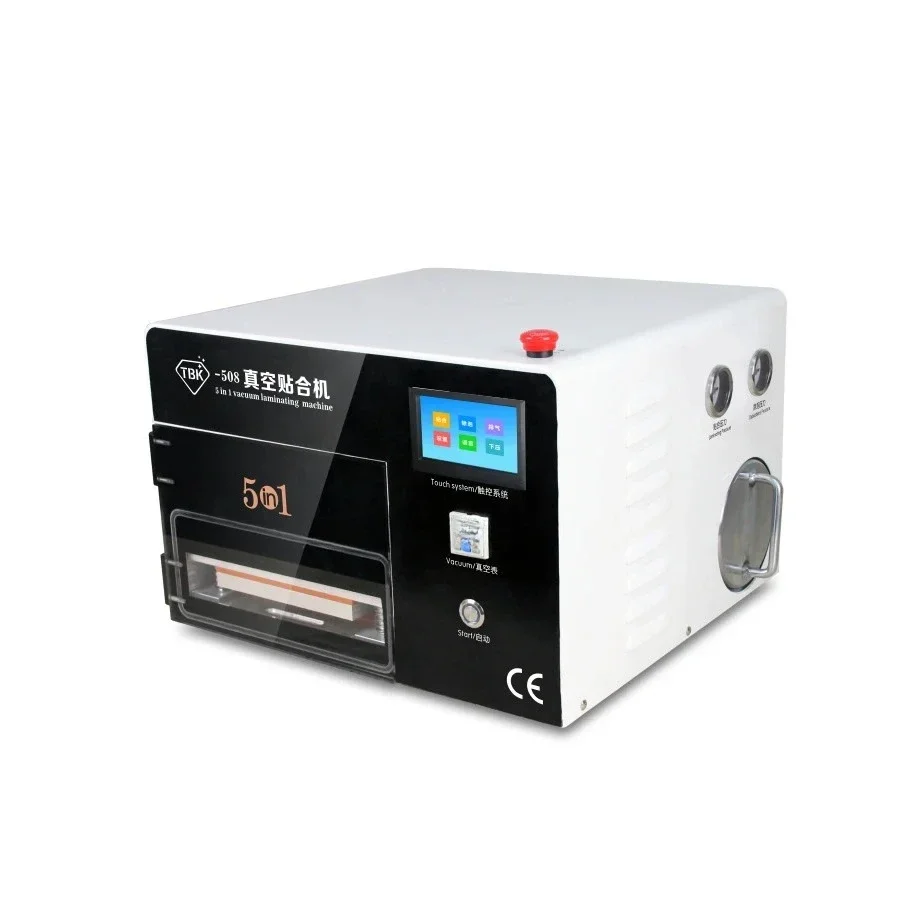 5 in 1 Multi-function Vacuum OCA Laminating machine built-in defoaming Vacuum Pump Air Compressor lcd repair machine TBK-508