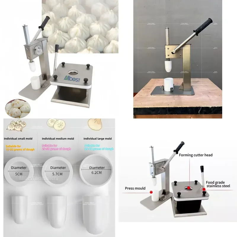 YWM Certificate Good Business Idea Manual Home Use Machine Bun Momo Shaomai Making Machine for Sale
