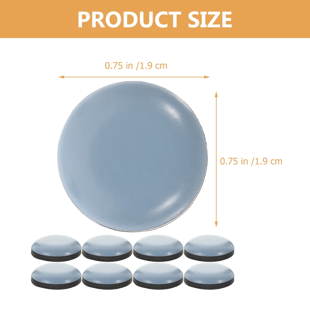 20 Pcs Round Self-adhesive Silent Table and Chair Foot Pads to Assist Sliding Mats Sliders for Moving Furniture Cushion