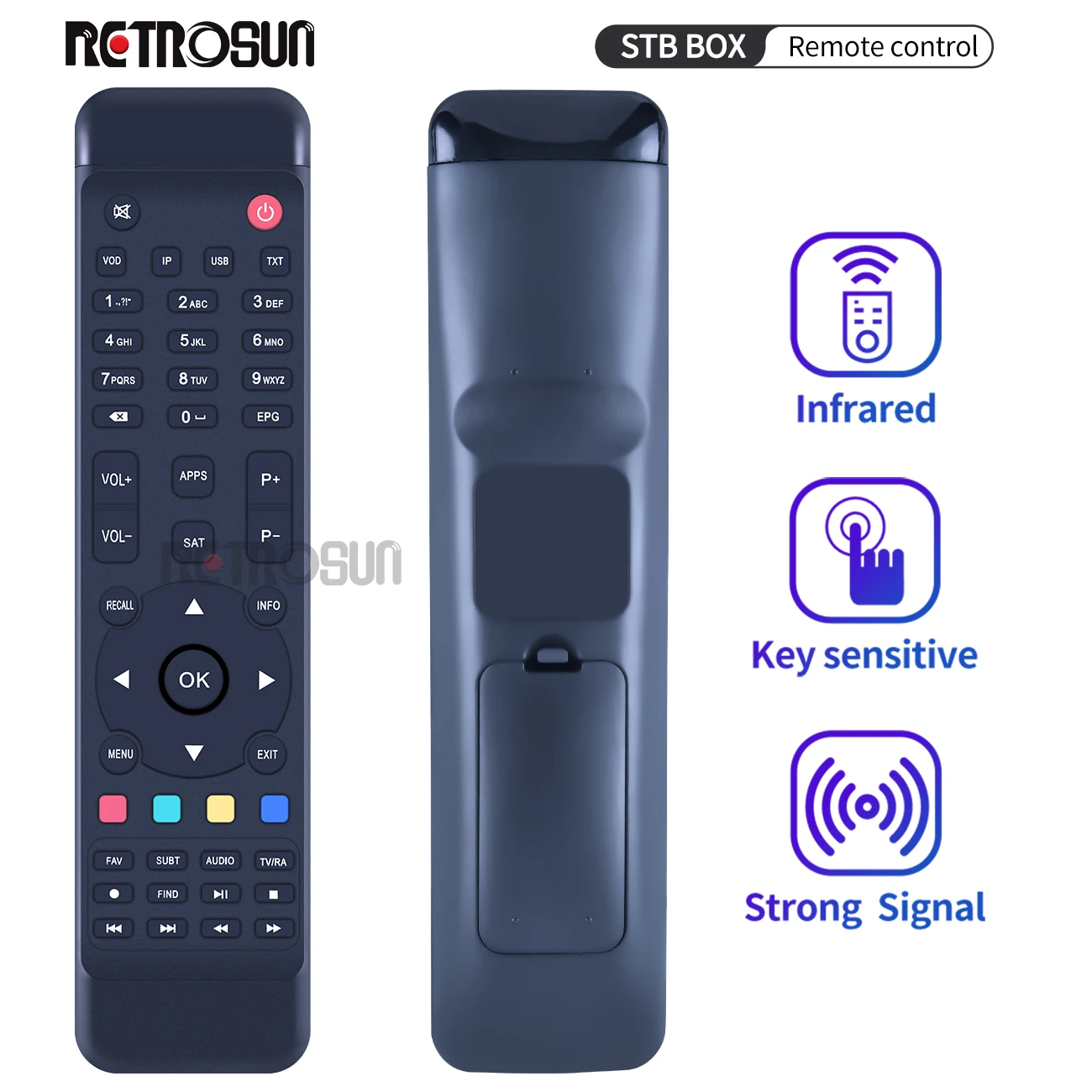 

New Remote Control for STB BOX IPTV HD Satellite Receiver f1 f3 f4 13926