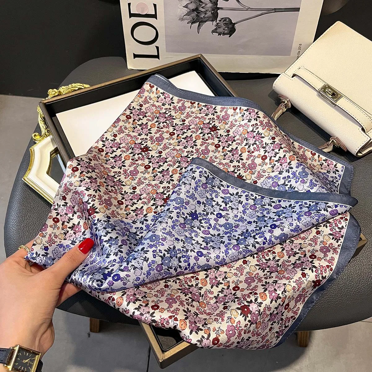 Thumbnail 4 - #34 Newest Silk Neck Scarf