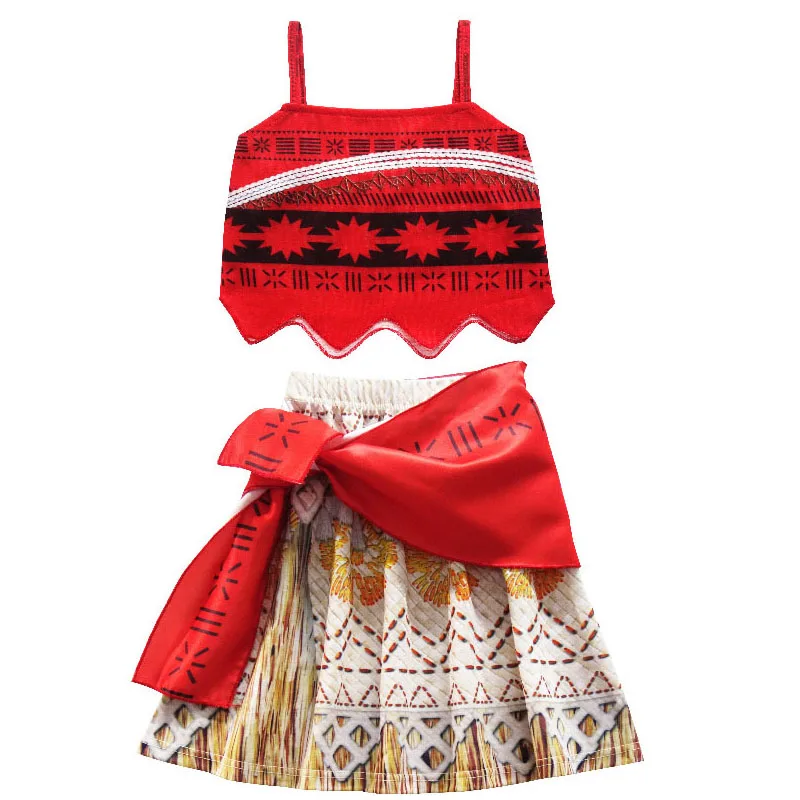 Newest Movie Moana 2 Princess Dress for Girls Cosplay Vaiana Carnival Party Ocean Adventure Costume Kids Fancy Clothes Frocks
