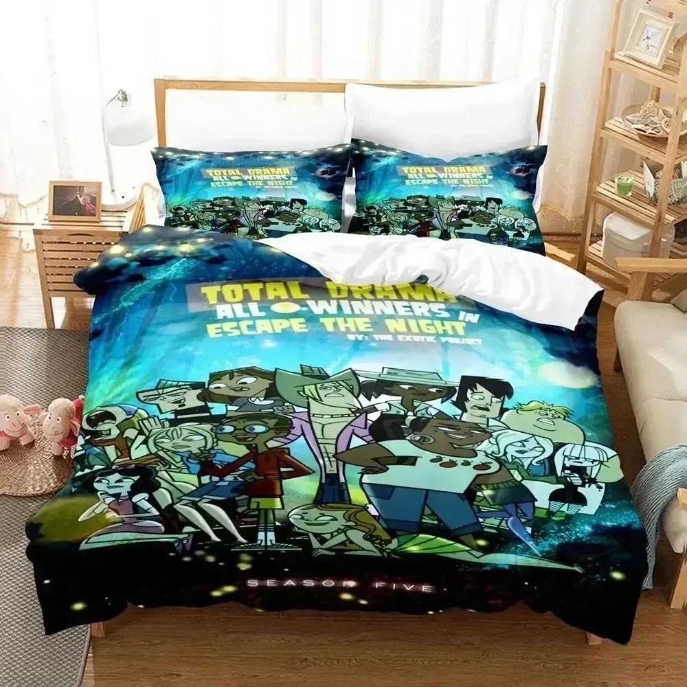 New Total Drama Bedding Set For Bedroom Soft Modern Bedspreads Comefortable Kids Duvet Cover Quilt Cover And Pillowcase