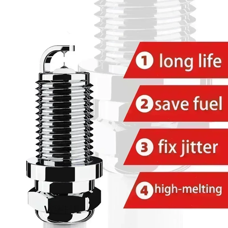 Vela de ignição de irídio duplo para carro, vela de ignição automotiva para Audi Q5 8RB 2.0 TFSI quattro 2009-2017 132KW 180HP 1984CC, 4 PCs, 6PCs