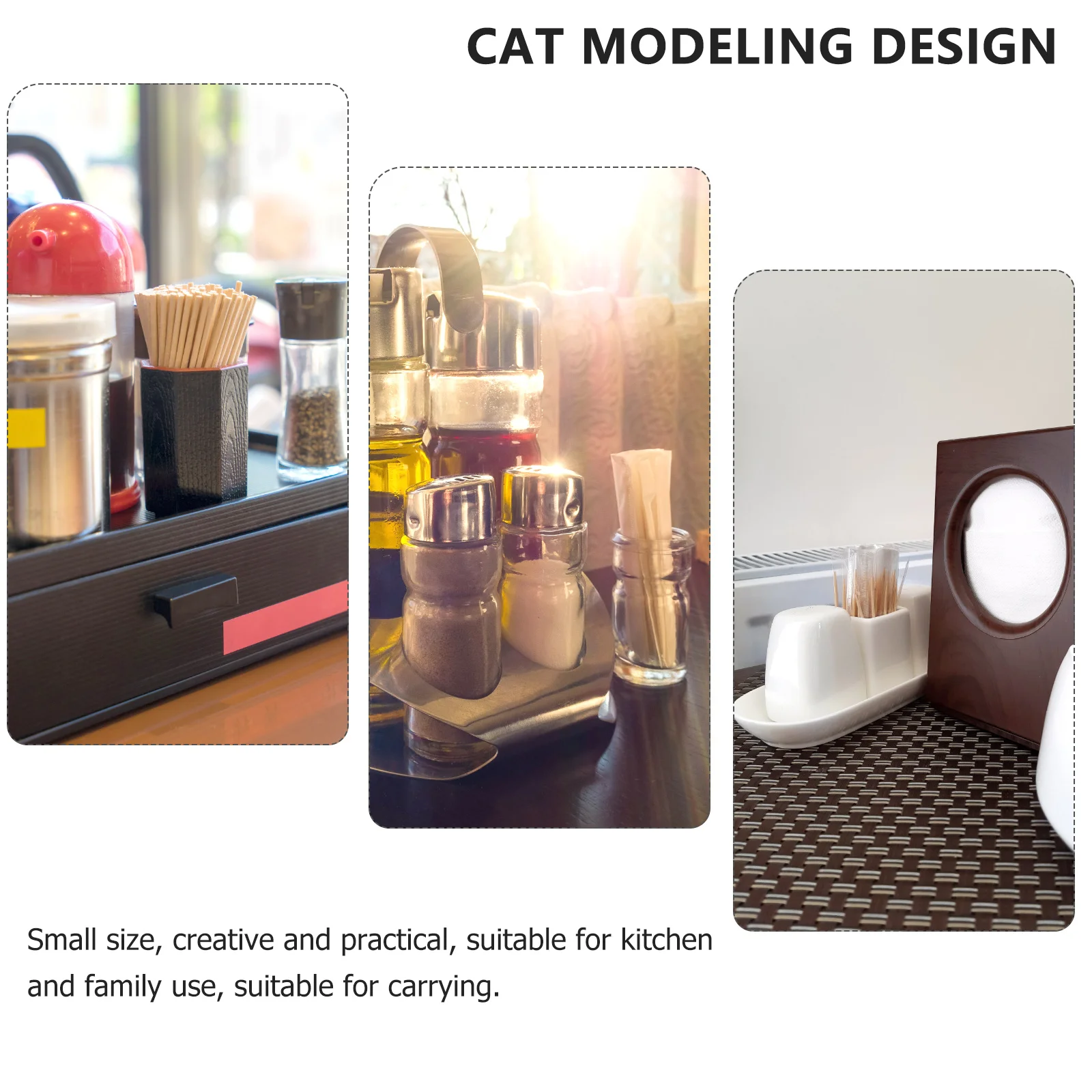 

1Pcs Mini Cartoon Cat Toothpick Dispenser High-Quality ABS Material for Home Bar Decorative Toothpick Storage Bucket