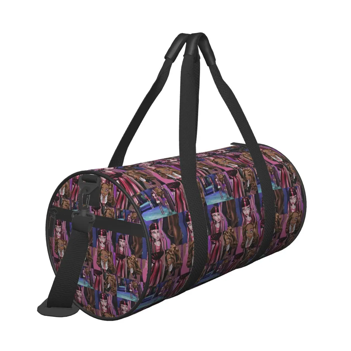 Gym Bag Monster High Sports Bag with Shoes Couple Outdoor Pattern Handbag Graphic Training Fitness Bag